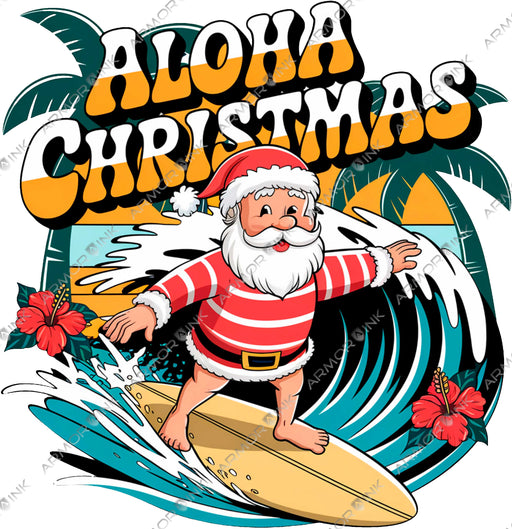 Aloha Christmas DTF Transfer