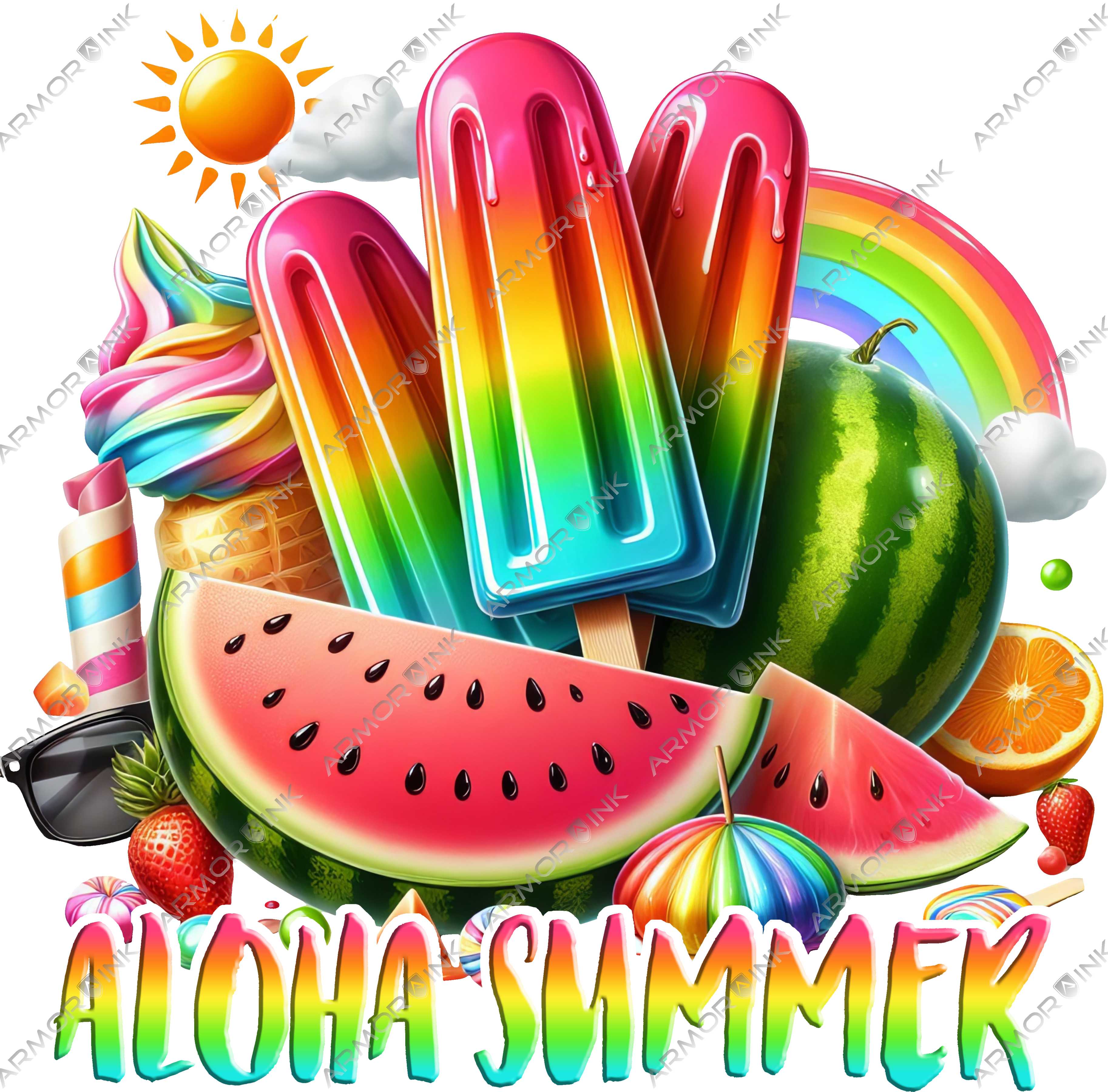 Aloha Summer DTF Transfer