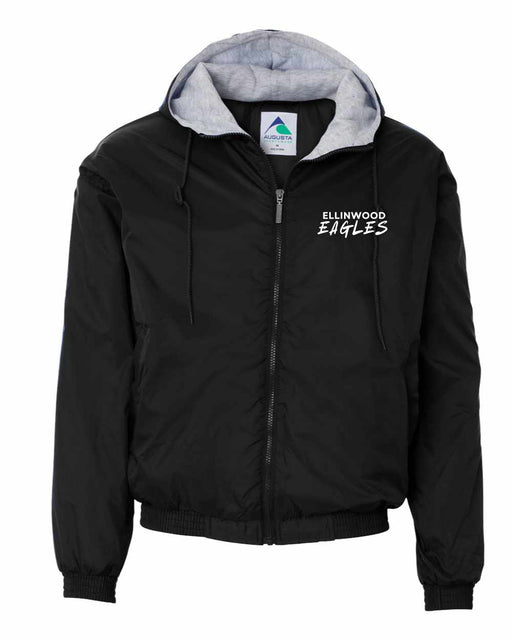 Augusta 3280 Ellinwood Eagles black jacket front view