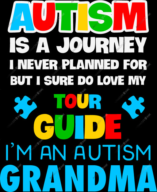 Autism Awareness Grandma DTF Transfer