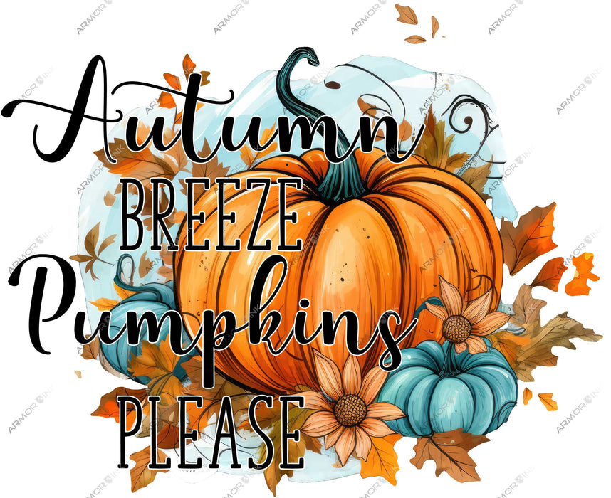 Autumn Breeze Pumpkin Please DTF Transfer