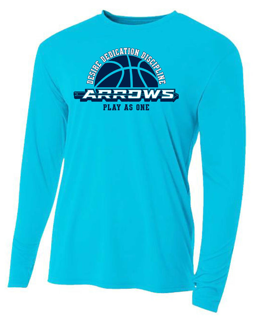 BASKETBALL WARM UP - A4 Performance Long Sleeve - GBHE