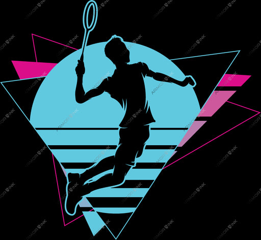 Badminton Retro DTF Transfer