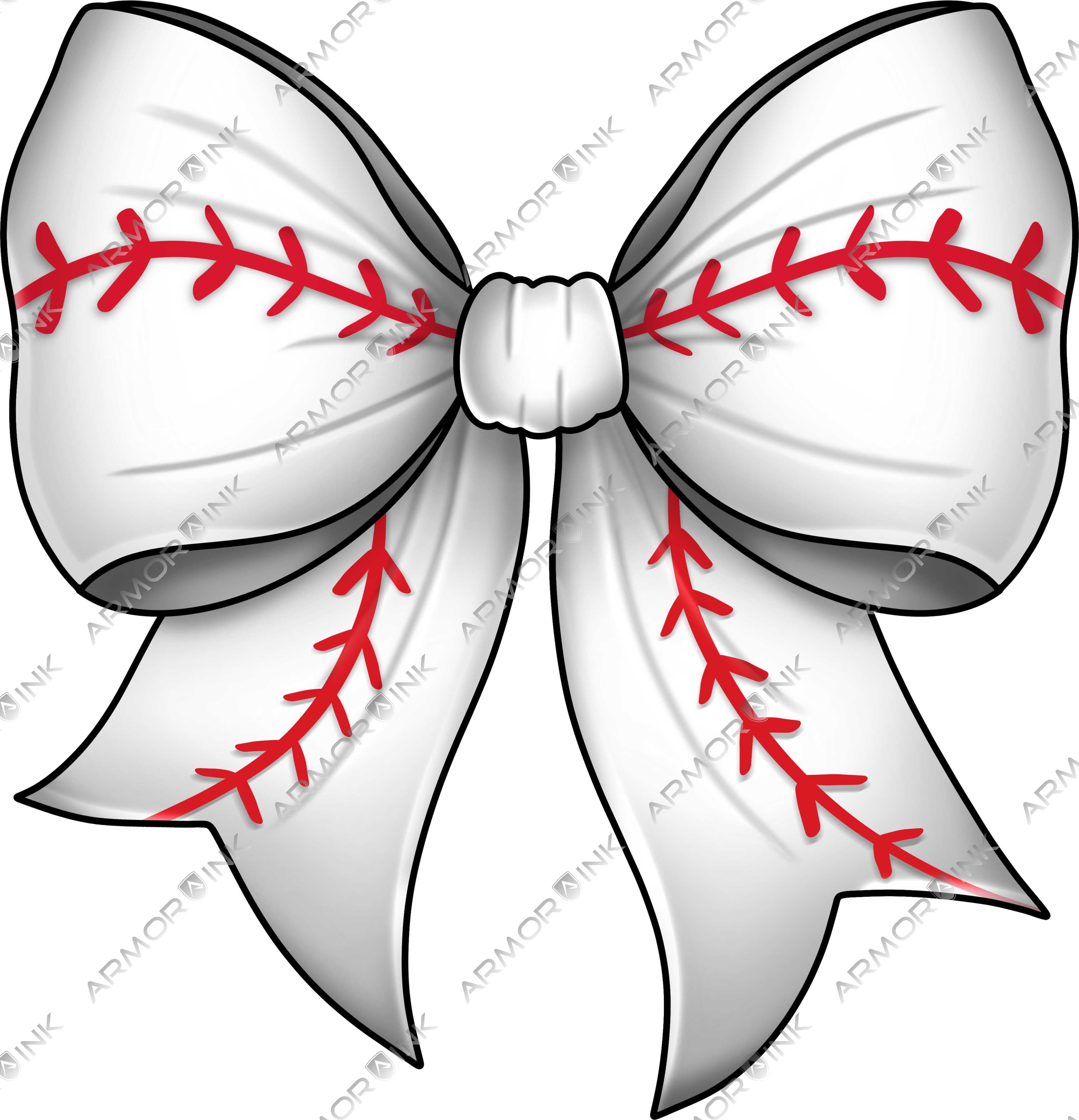 Baseball Coquette Bow DTF Transfer