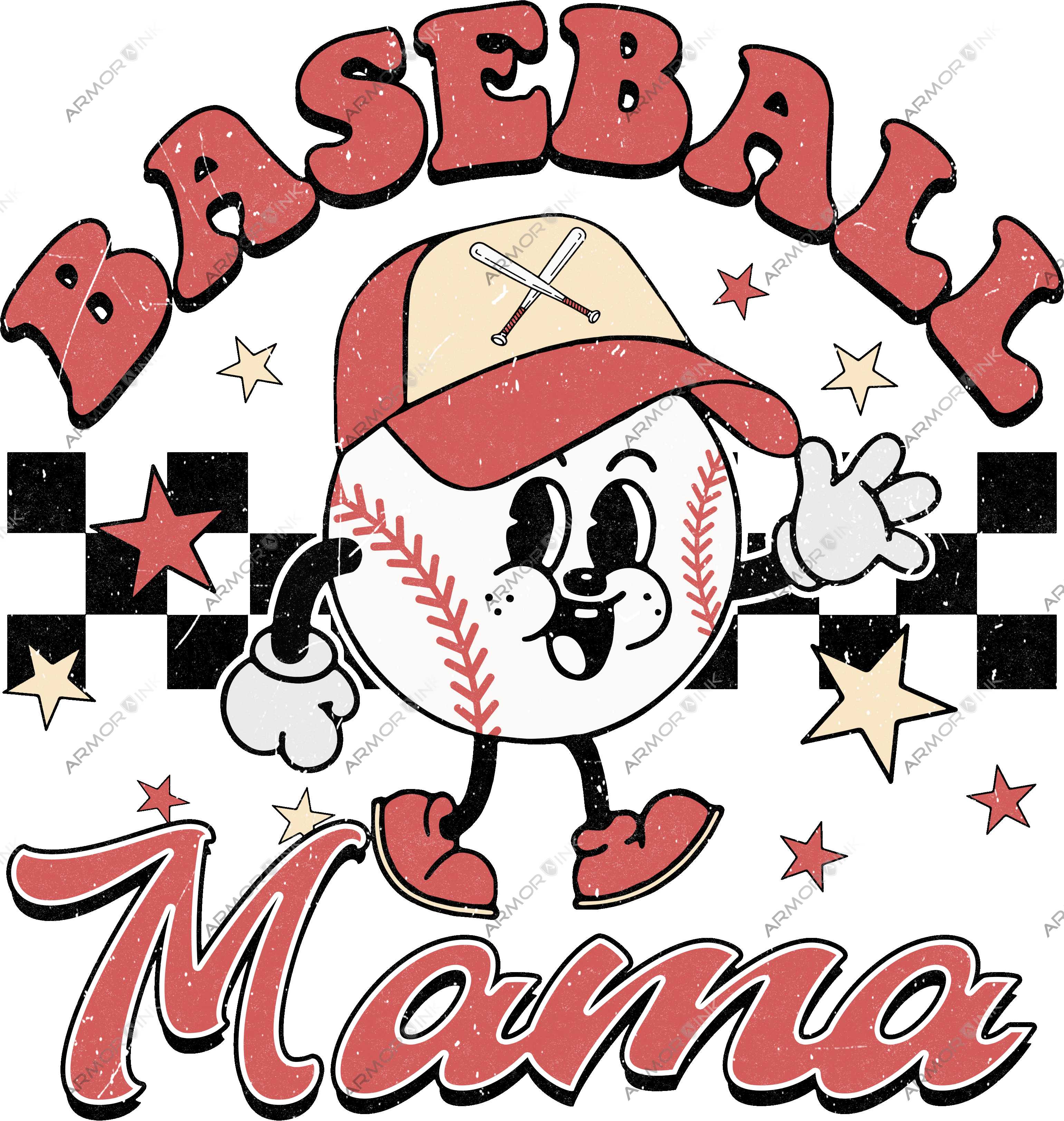 Baseball Mama DTF Transfer