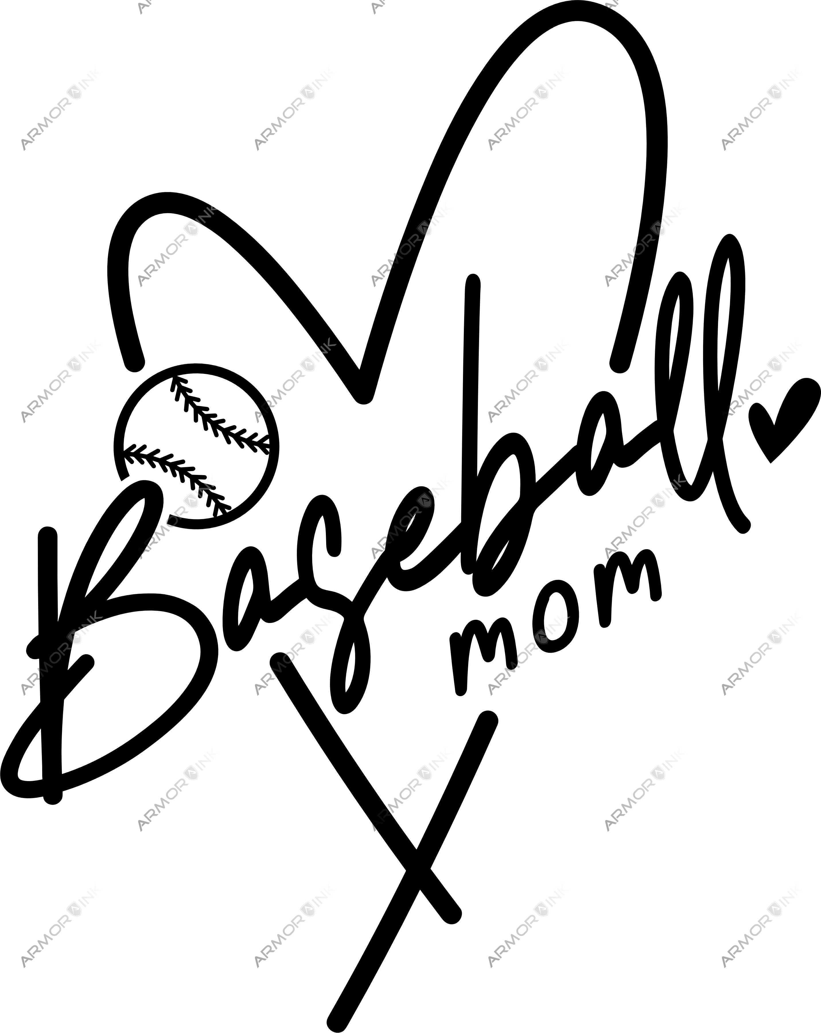 Baseball Mom DTF Transfer