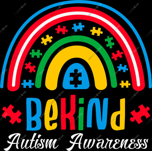 Be Kind Autism Awareness DTF Transfer
