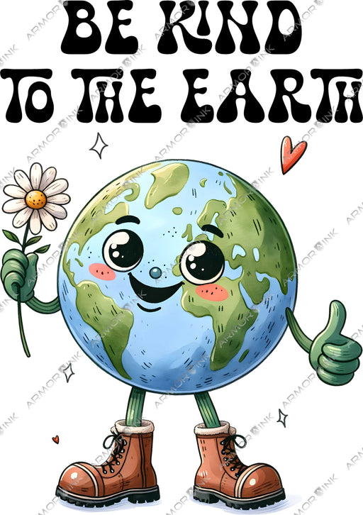 Be Kind To The Earth DTF Transfer