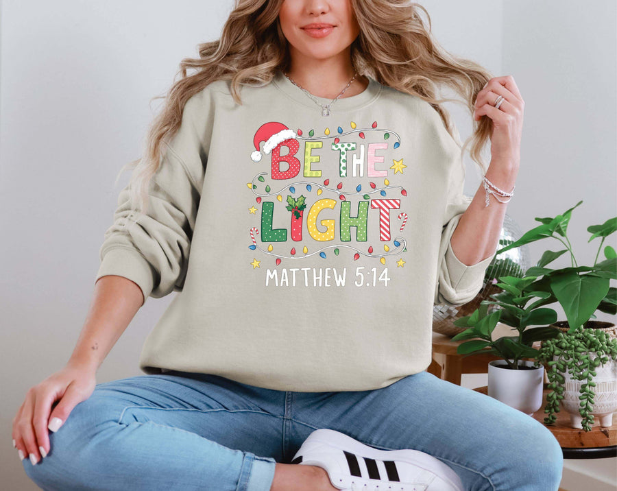 Be The Light Matthew 514 Christmas DTF transfer
