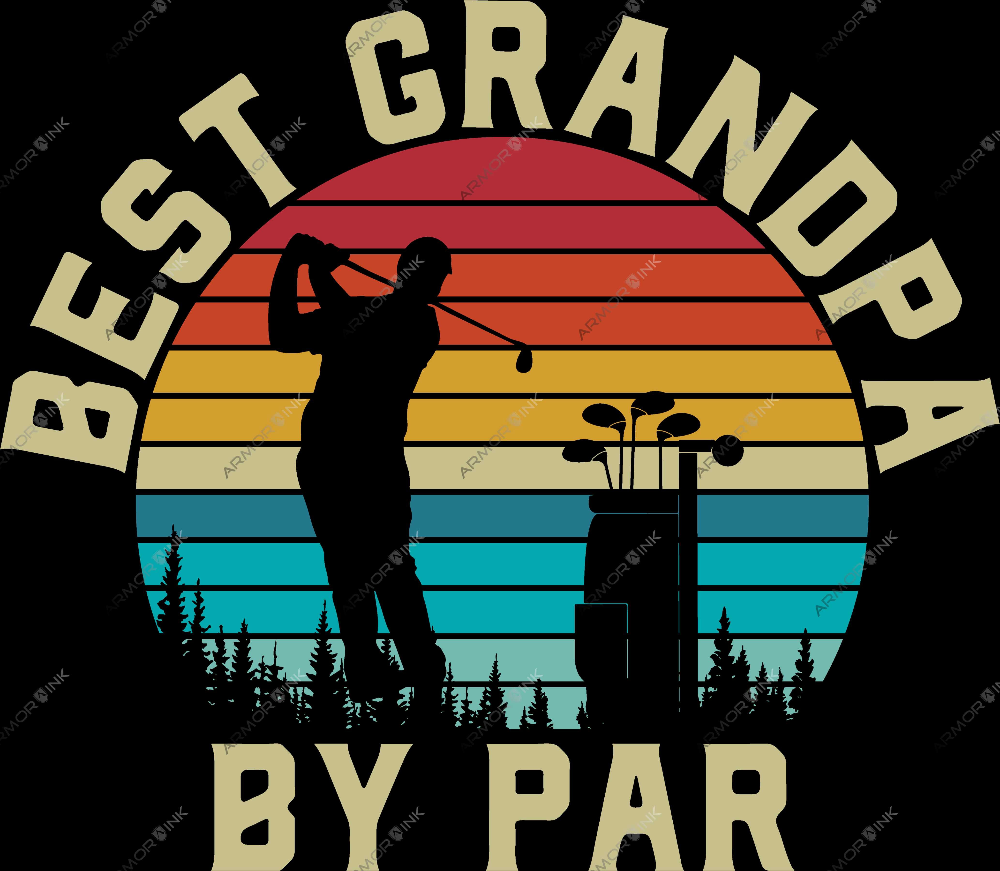 Best Grandpa By Par DTF Transfer