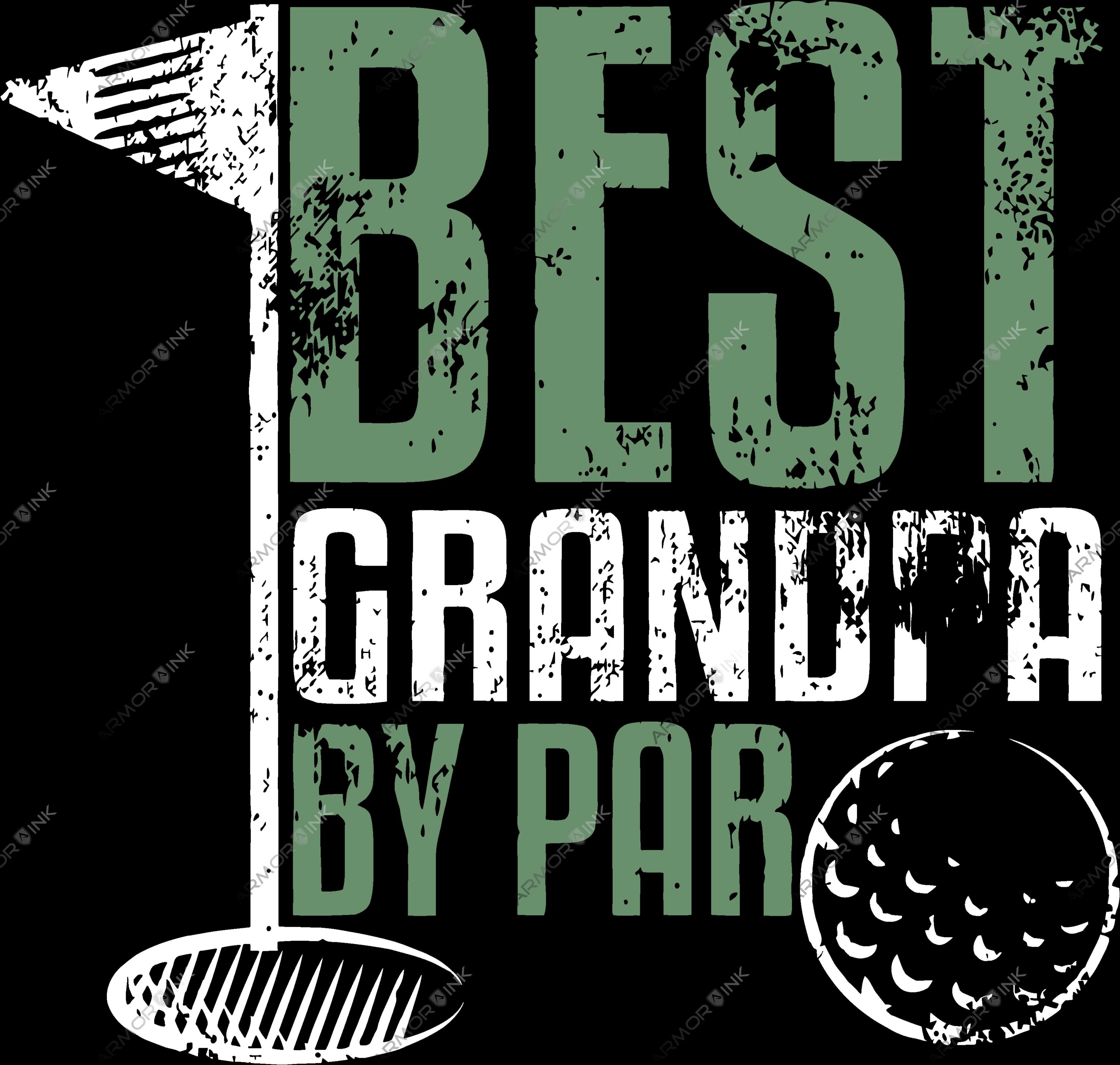 Best Grandpa By Par DTF Transfer