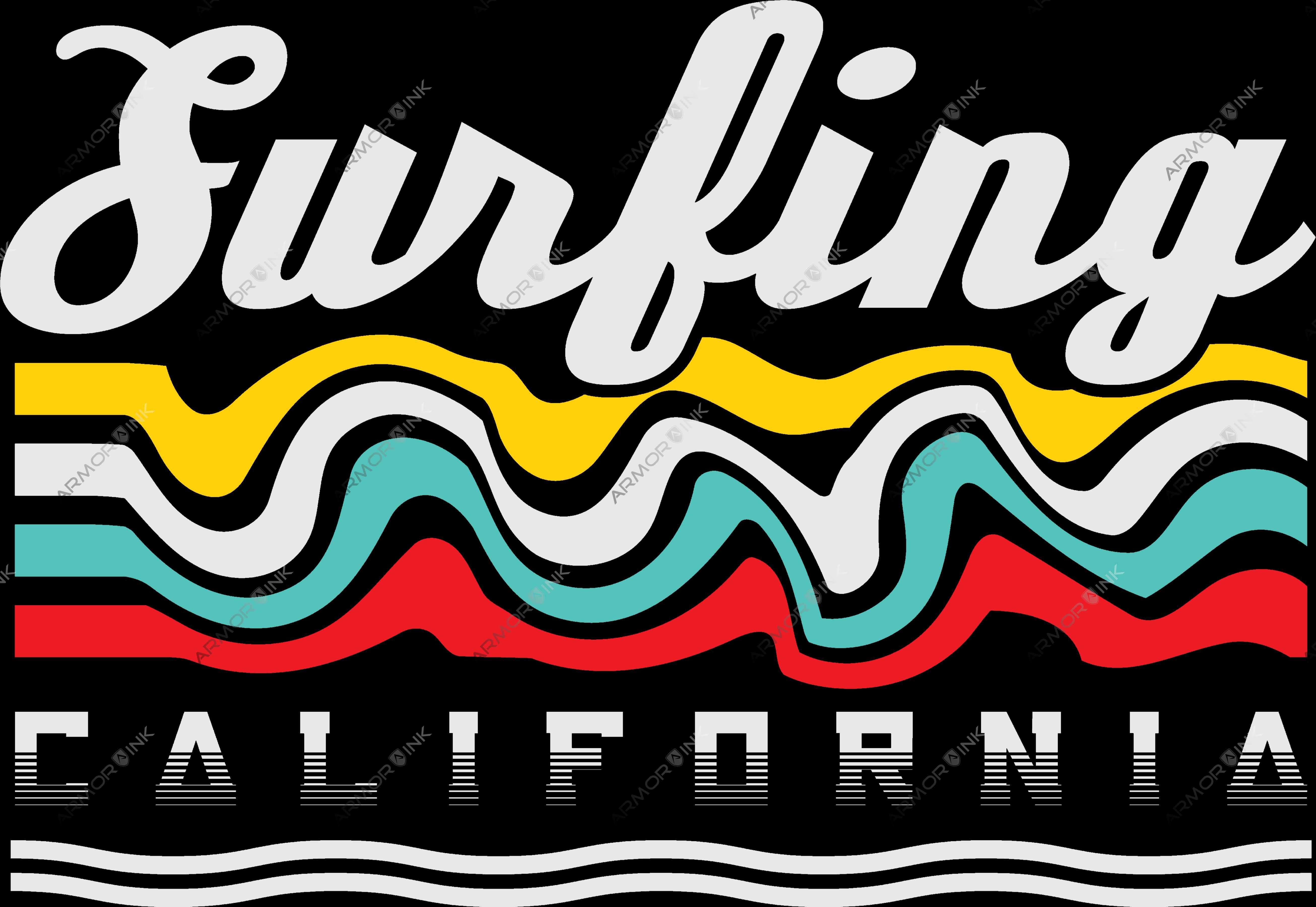 California Surfing DTF Transfer