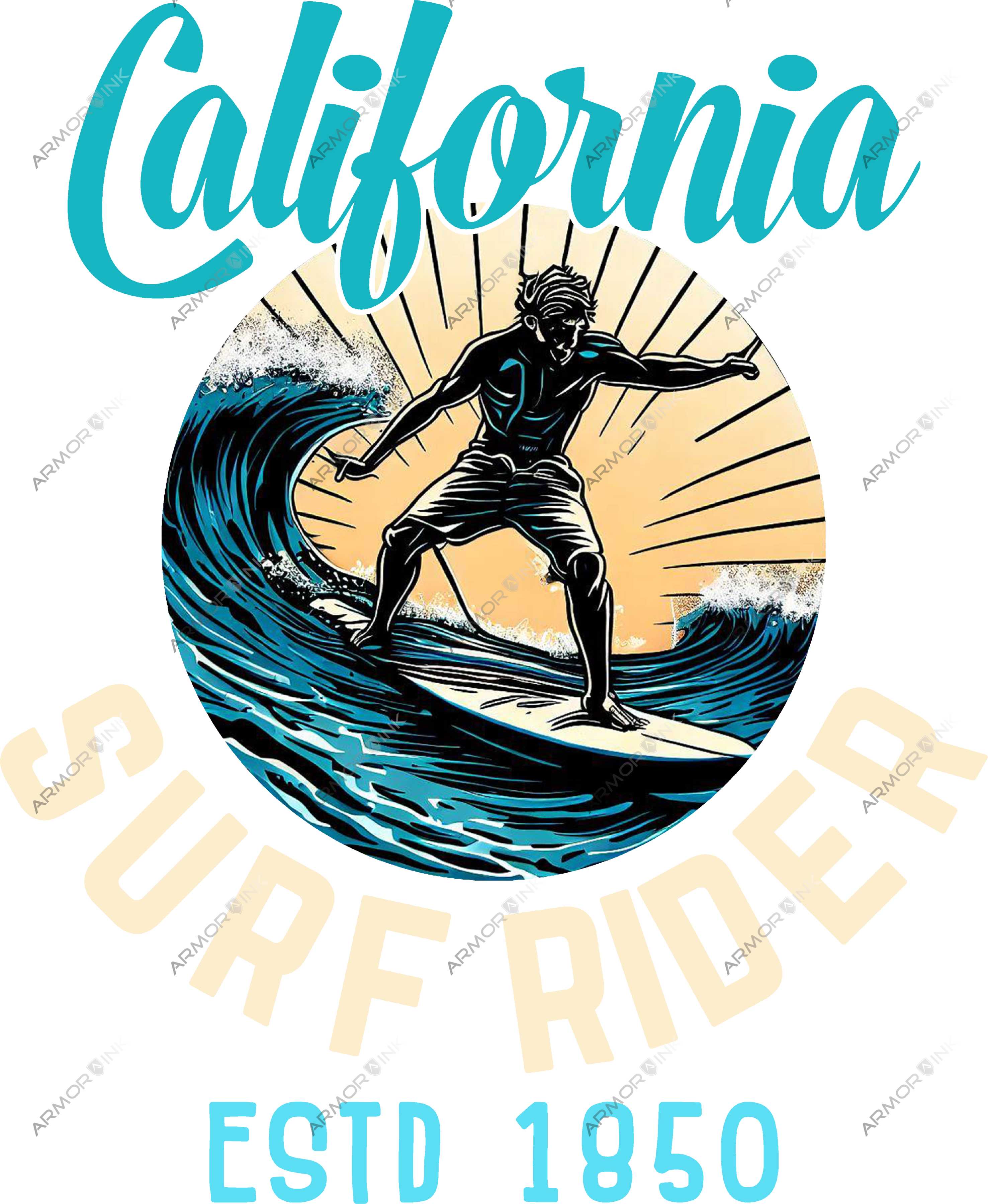 California Surfing DTF Transfer