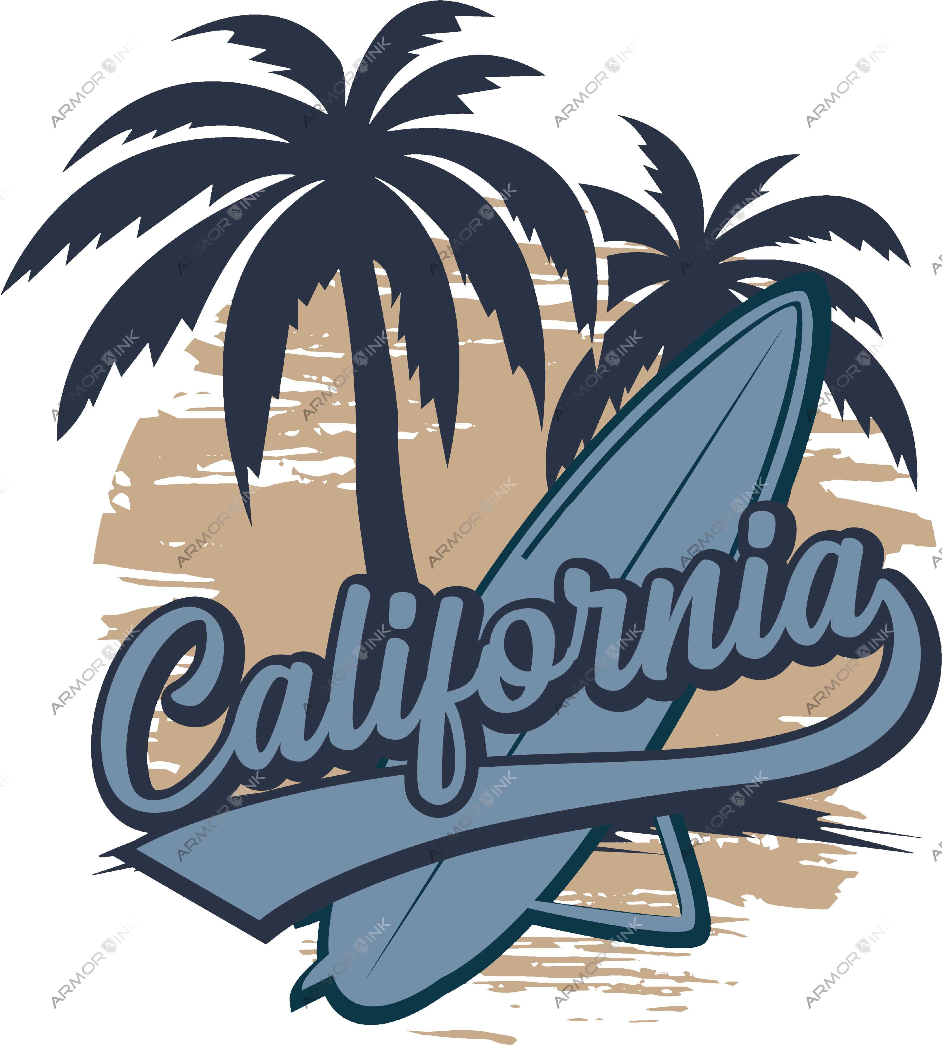 California Surfing DTF Transfer