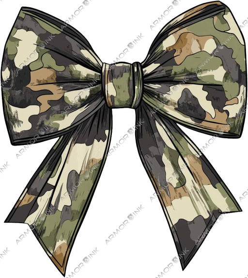 Camo Coquette Bow DTF Transfer