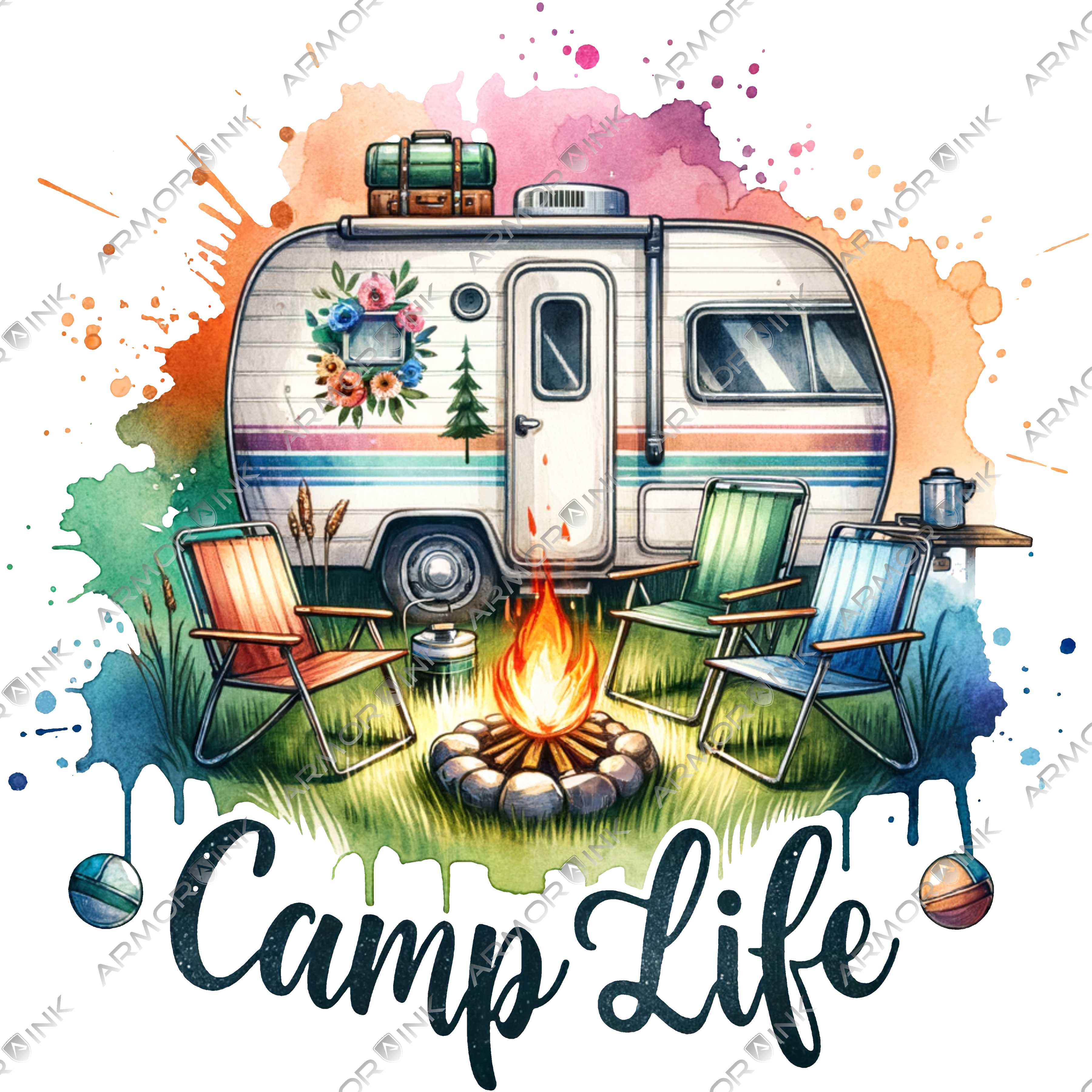 Camping Life DTF Transfer