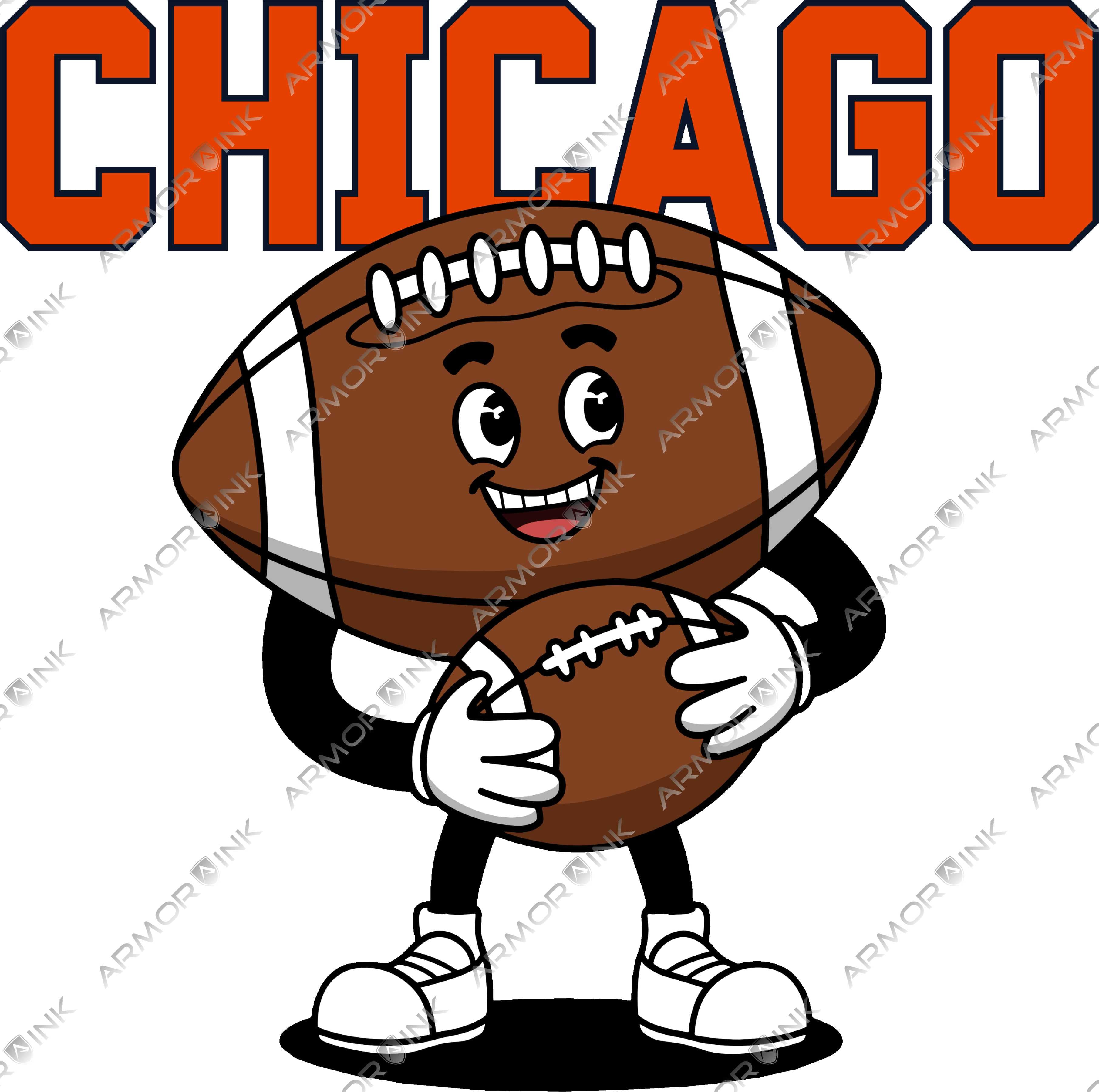 Chicago Football Kids DTF Transfer