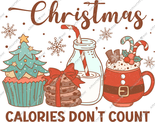 Christmas Calories Dont Count DTF Transfer