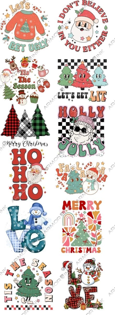 Christmas Pre - made 5 Foot (22x60) DTF Gang Sheet - Armor InkArmor InkArmor Ink4324 - 1119649303070Christmas Pre - made 5 Foot (22x60) DTF Gang Sheet