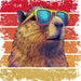 Cool Capybara DTF Transfer