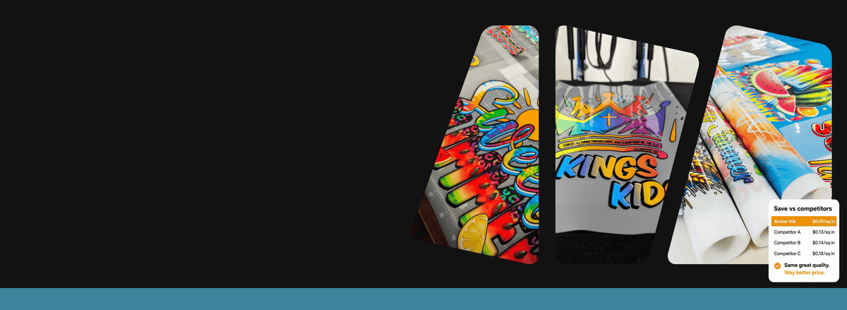 Printed DTF transfer rolls ready to press