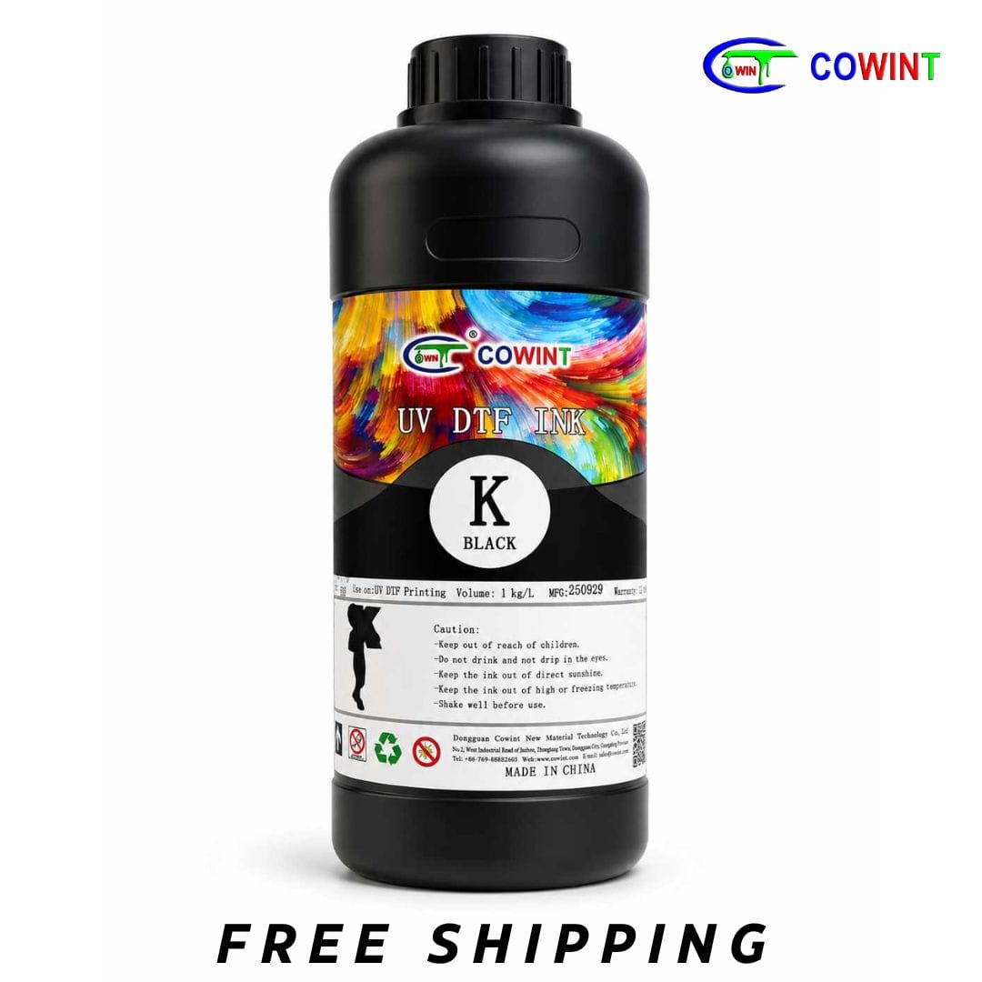Cowint Black UVDTF Ink - 1 Liter