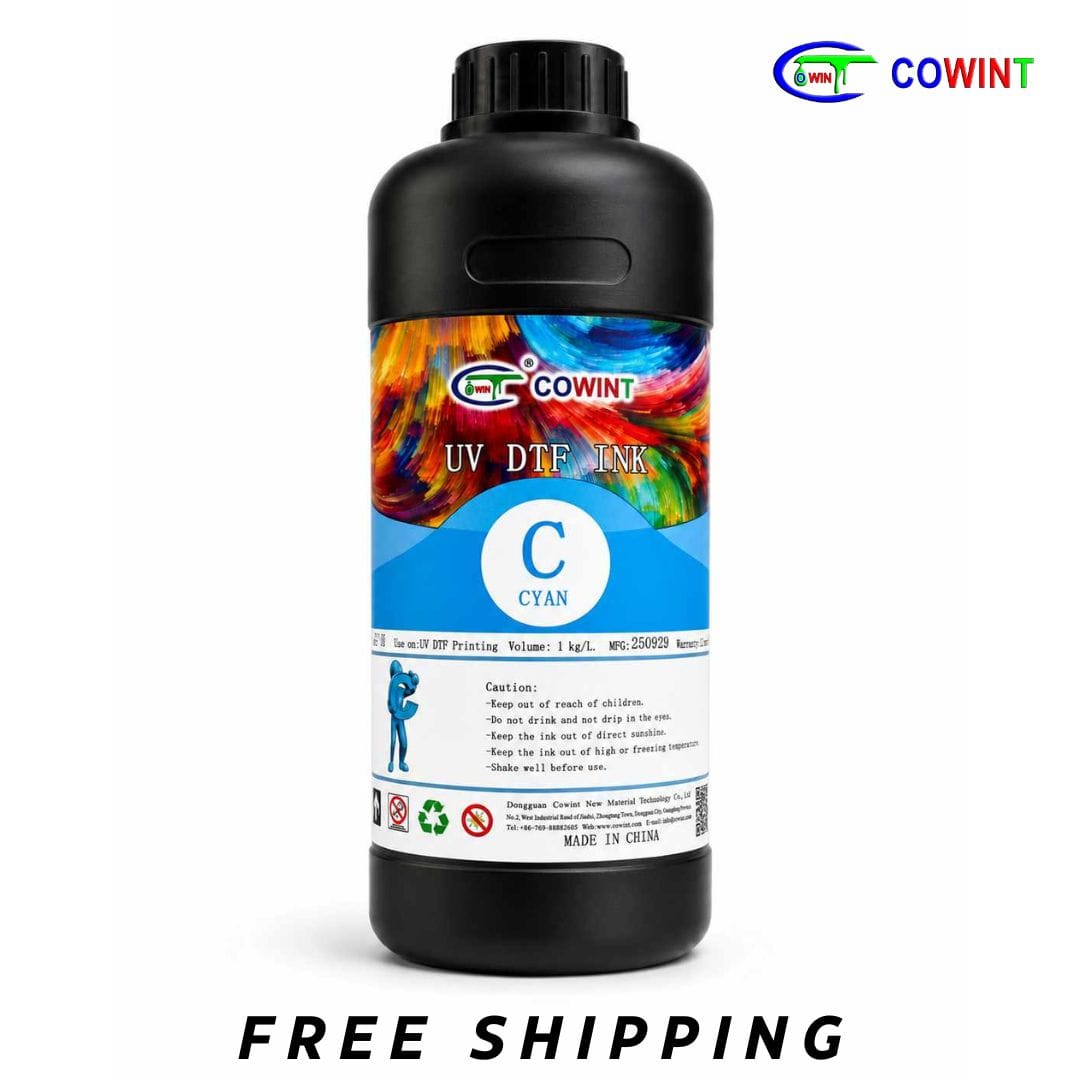 Cowint Cyan UVDTF Ink - 1 Liter