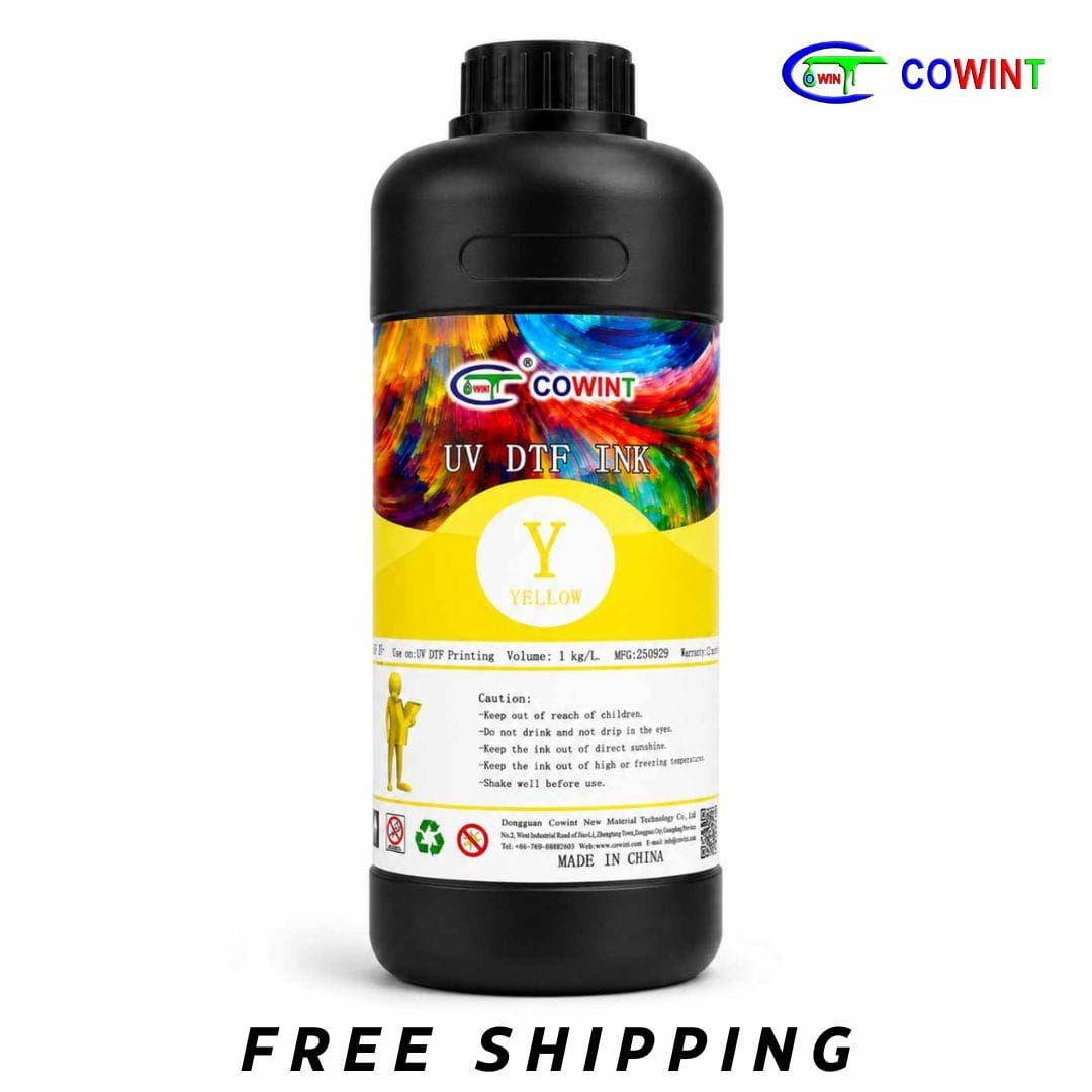 Cowint Yellow UVDTF Ink - 1 Liter