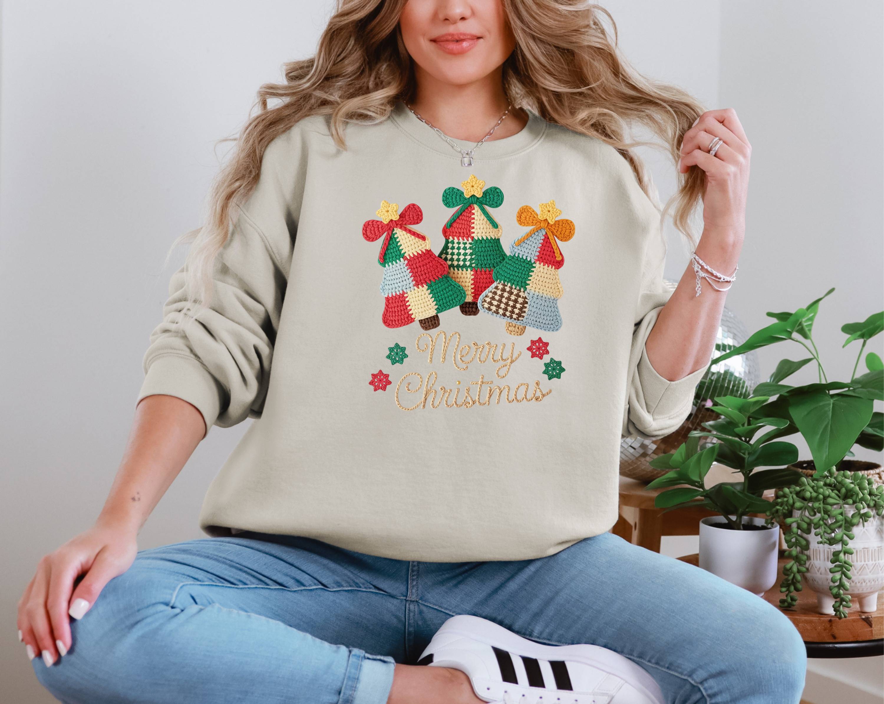 Crochet Merry Christmas Trees