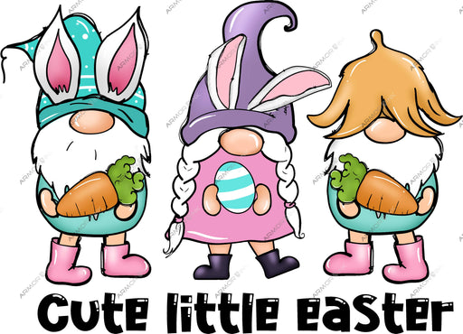 Cute Little Easter Gnomes DTF Transfer