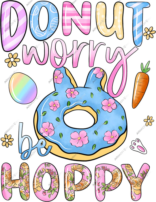 Donut Worry Be Hoppy DTF Transfer