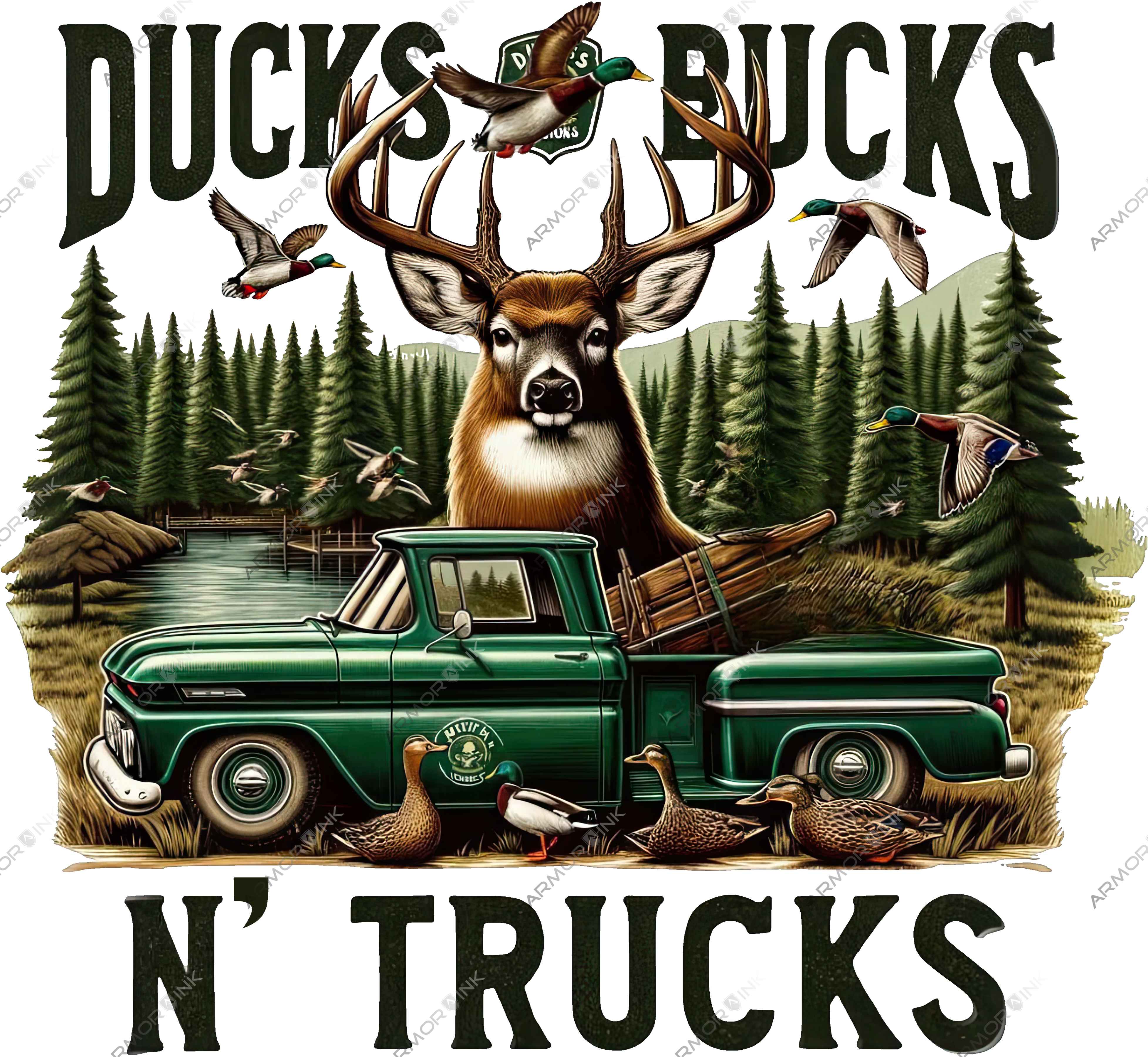 Ducks Bucks N' Trucks DTF Transfer