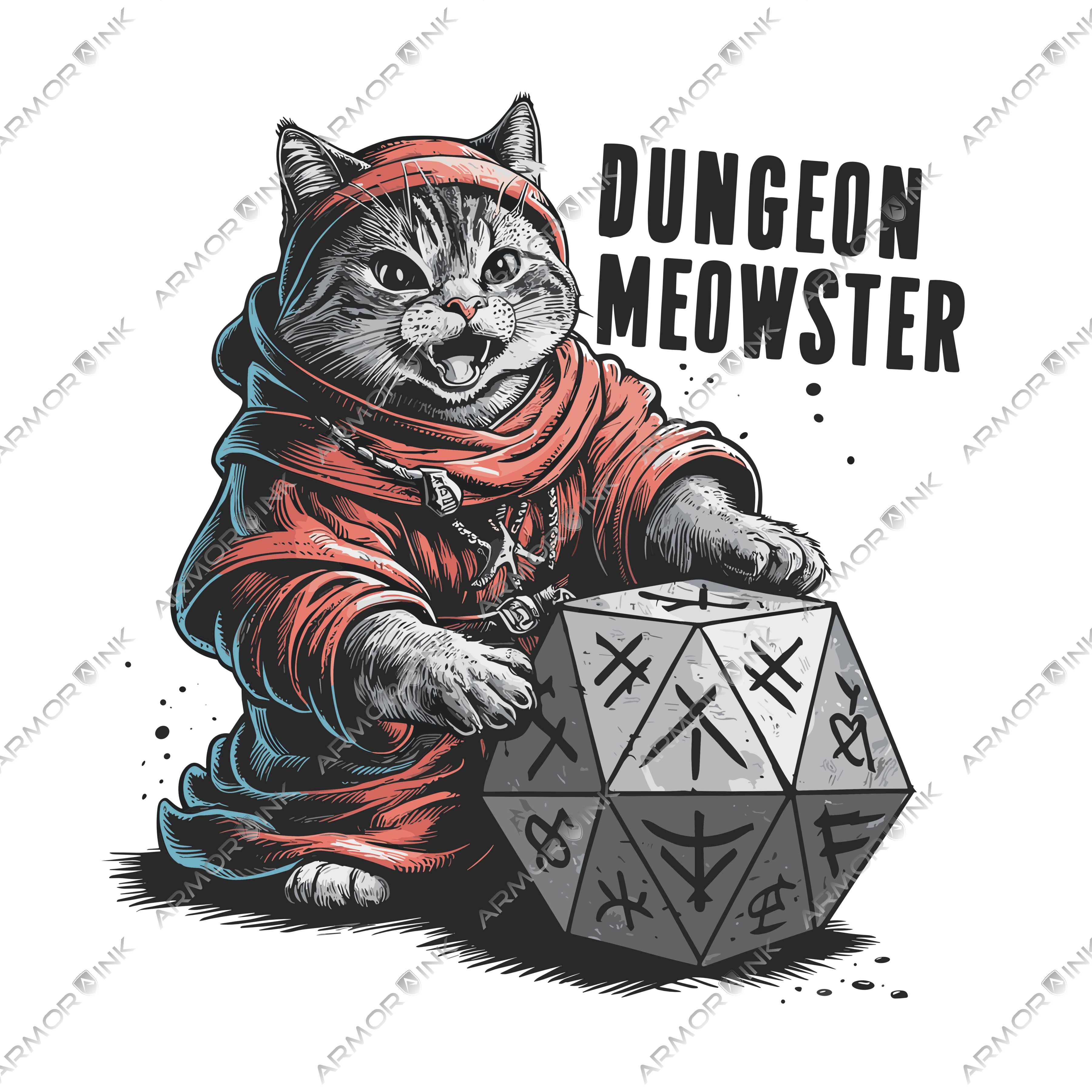 Dungeon Meowster DTF Transfer