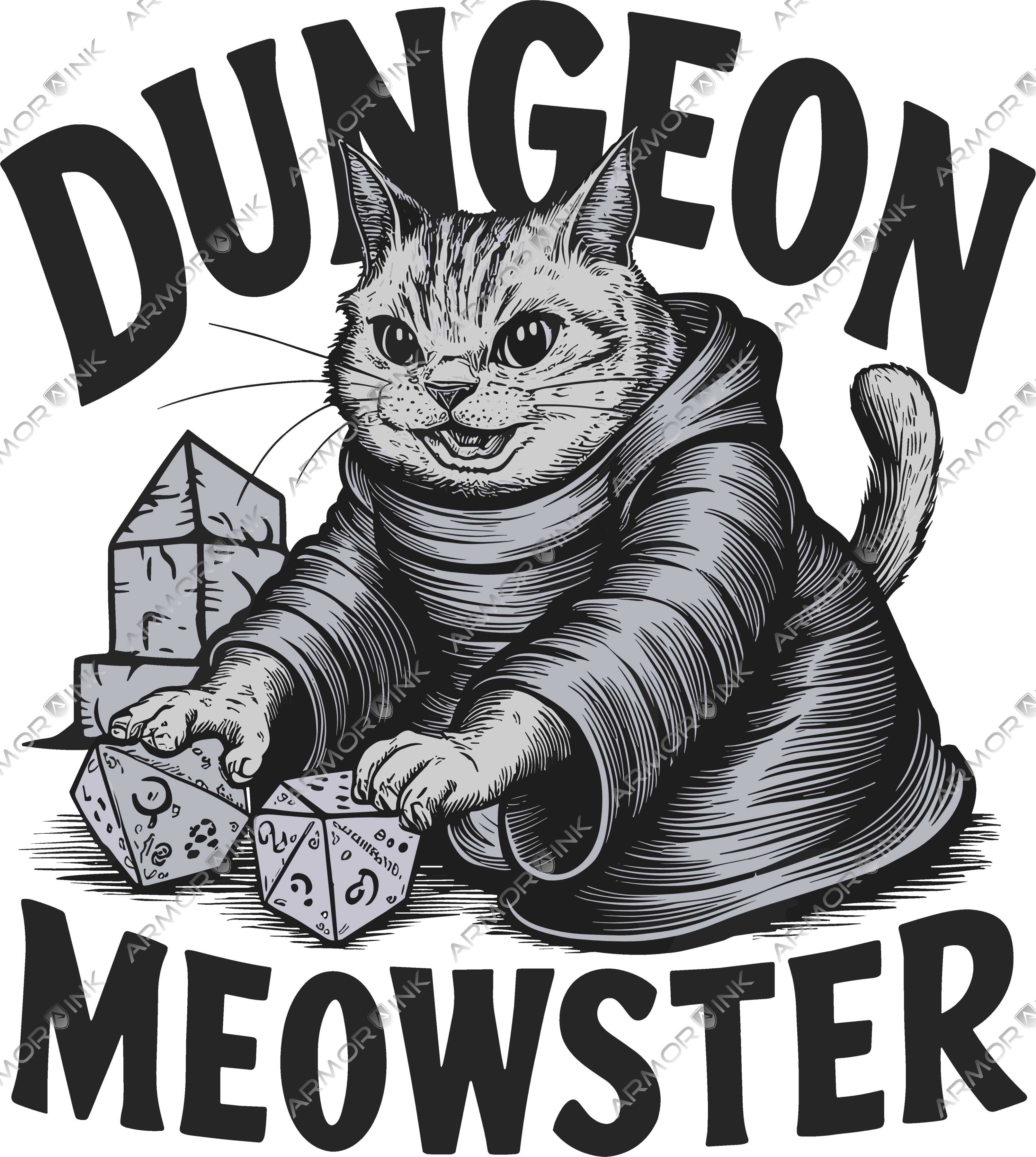 Dungeon Meowster DTF Transfer