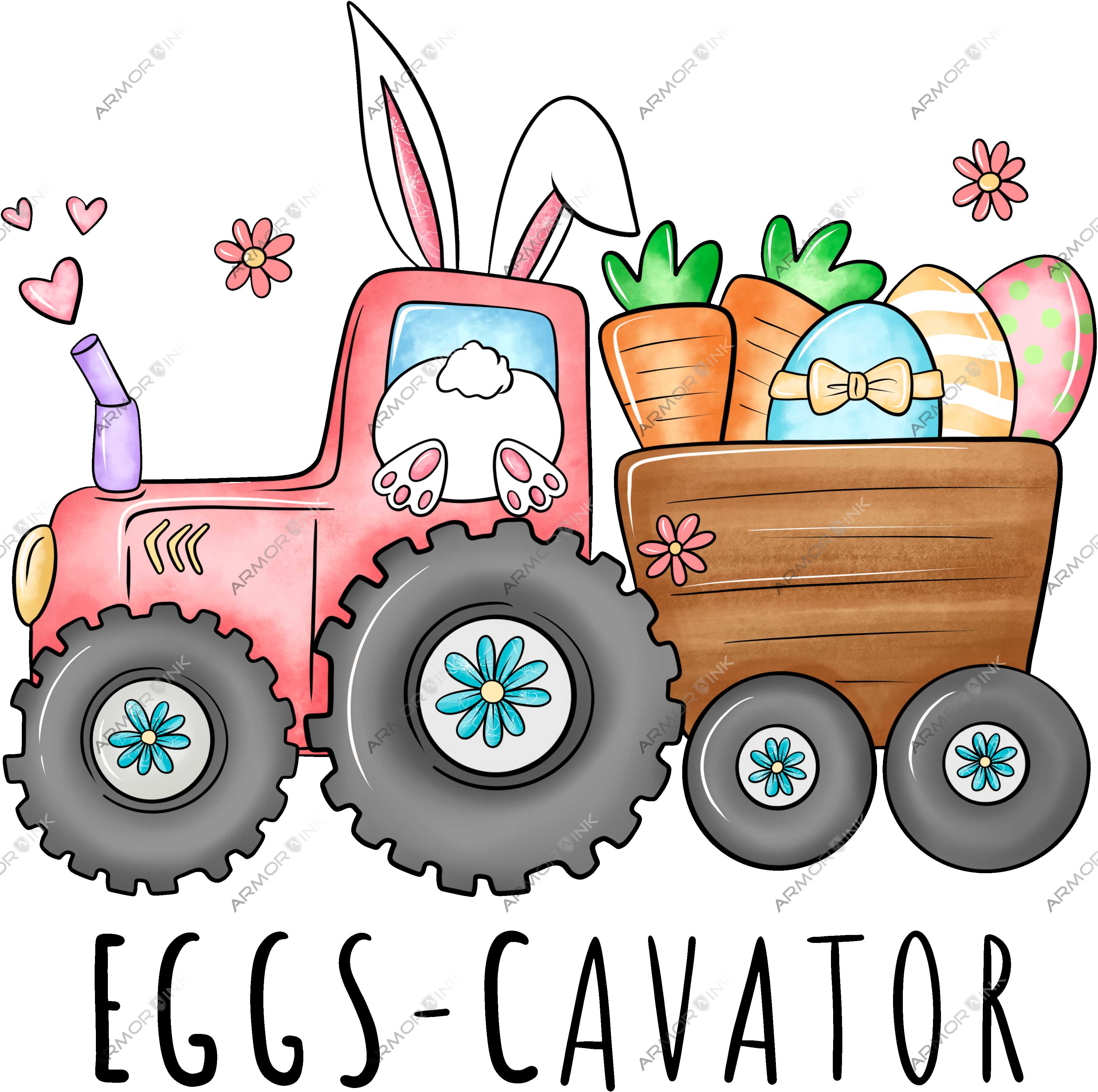 Eggs Cavator DTF Transfer