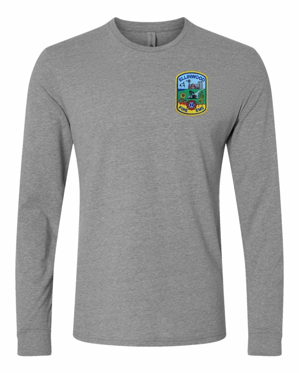 Ellinwood Fire & EMS Badge - Armor InkArmor InkArmor Ink61287454Long SleeveHeather Dark GreyAdult XSEllinwood Fire & EMS Badge