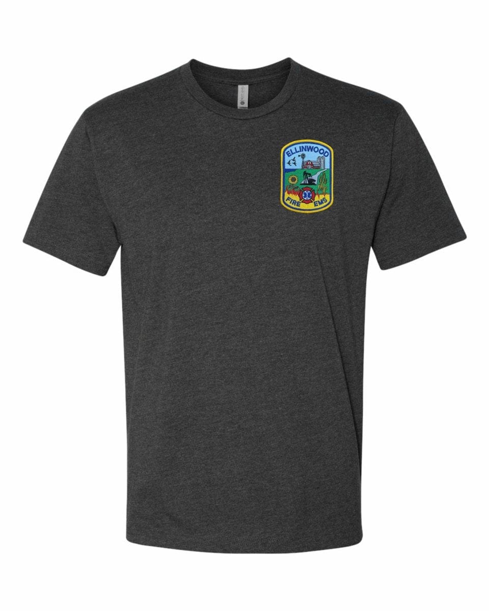 Ellinwood Fire & EMS Badge - Armor InkArmor InkArmor Ink45466654Short SleeveHeather CharcoalAdult XSEllinwood Fire & EMS Badge