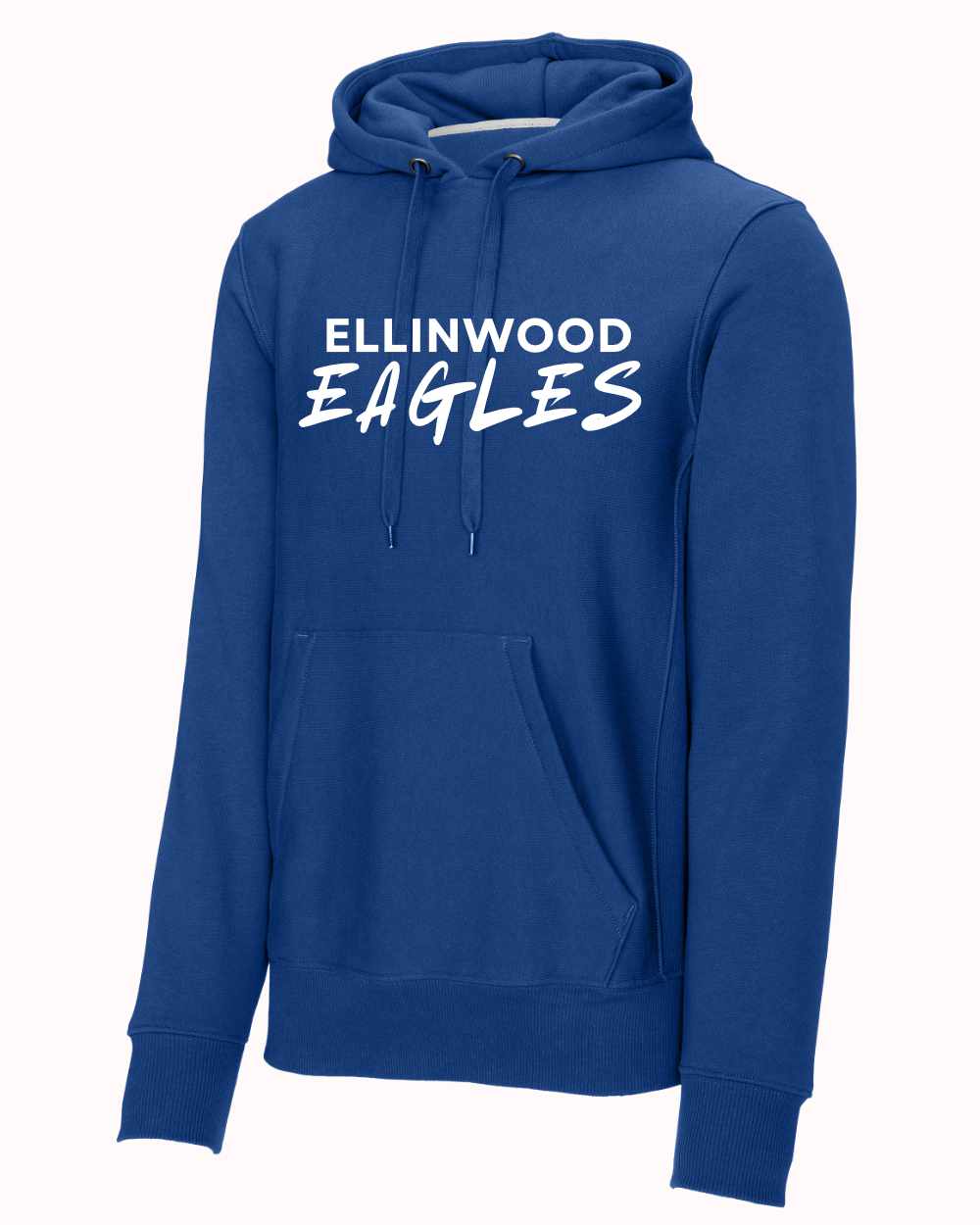 Ellinwood Eagles Blue Hoodie - Front View