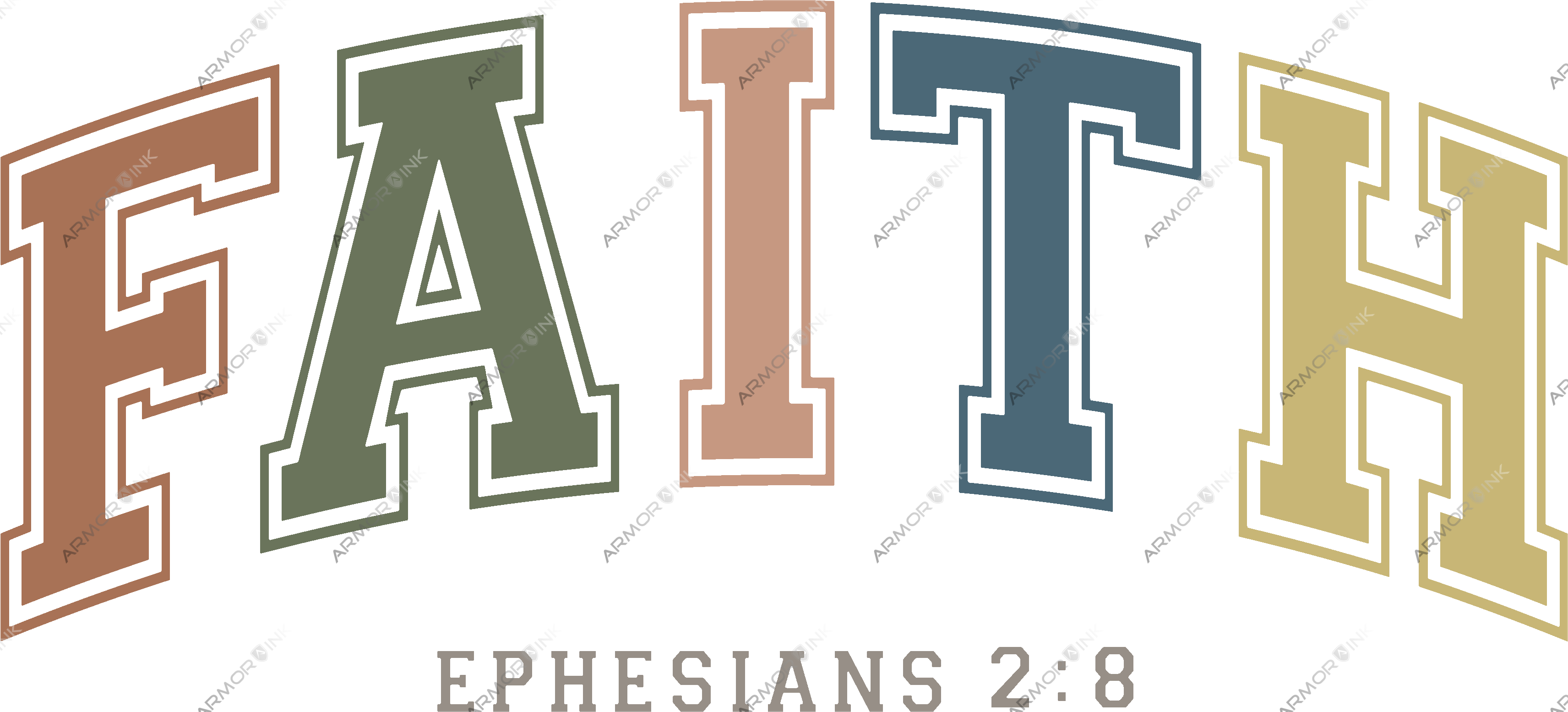 Faith Ephesisans 2:8 DTF Transfer