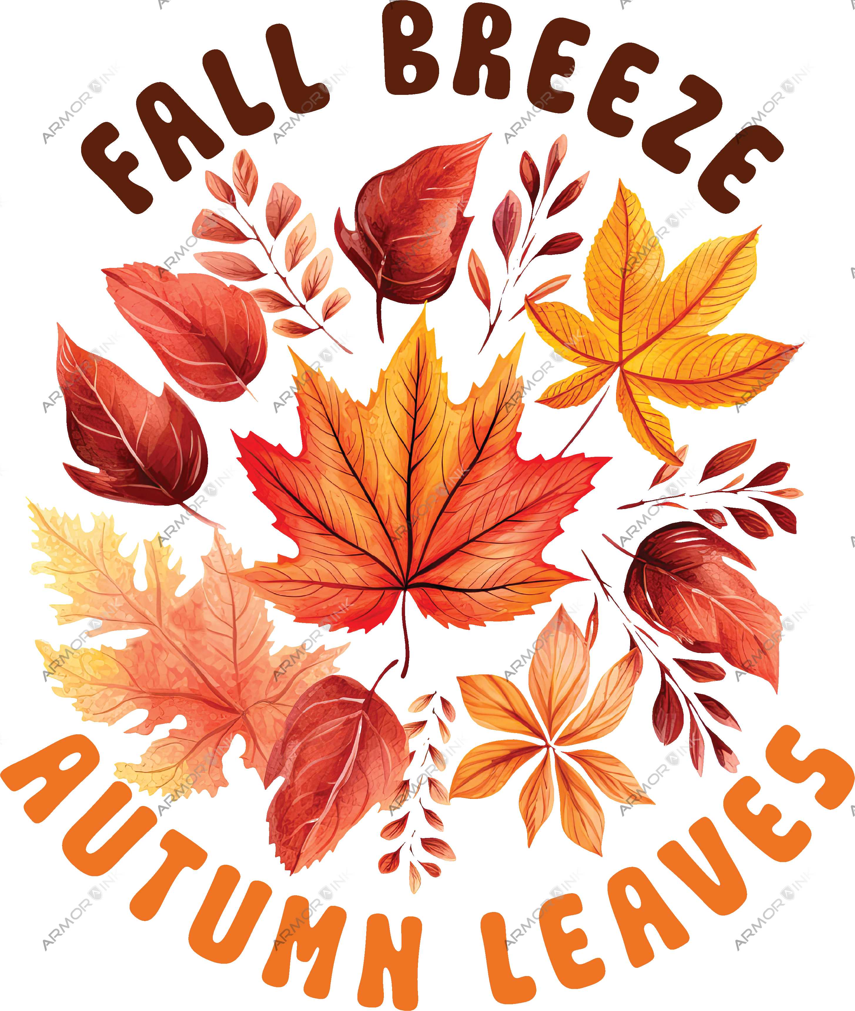 Fall Breeze Autumn Leaves DTF Transfer