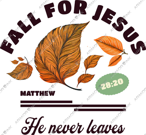 Fall For Jesus DTF Transfer