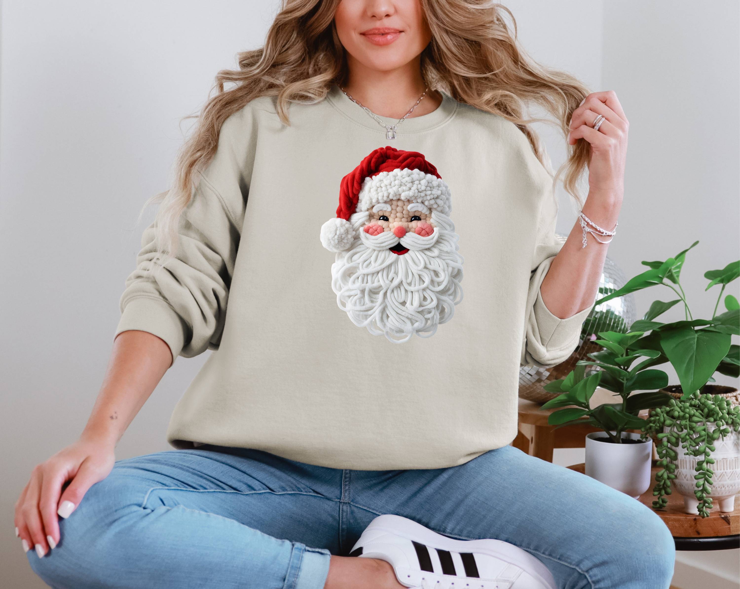 Faux Crochet Christmas Santa
