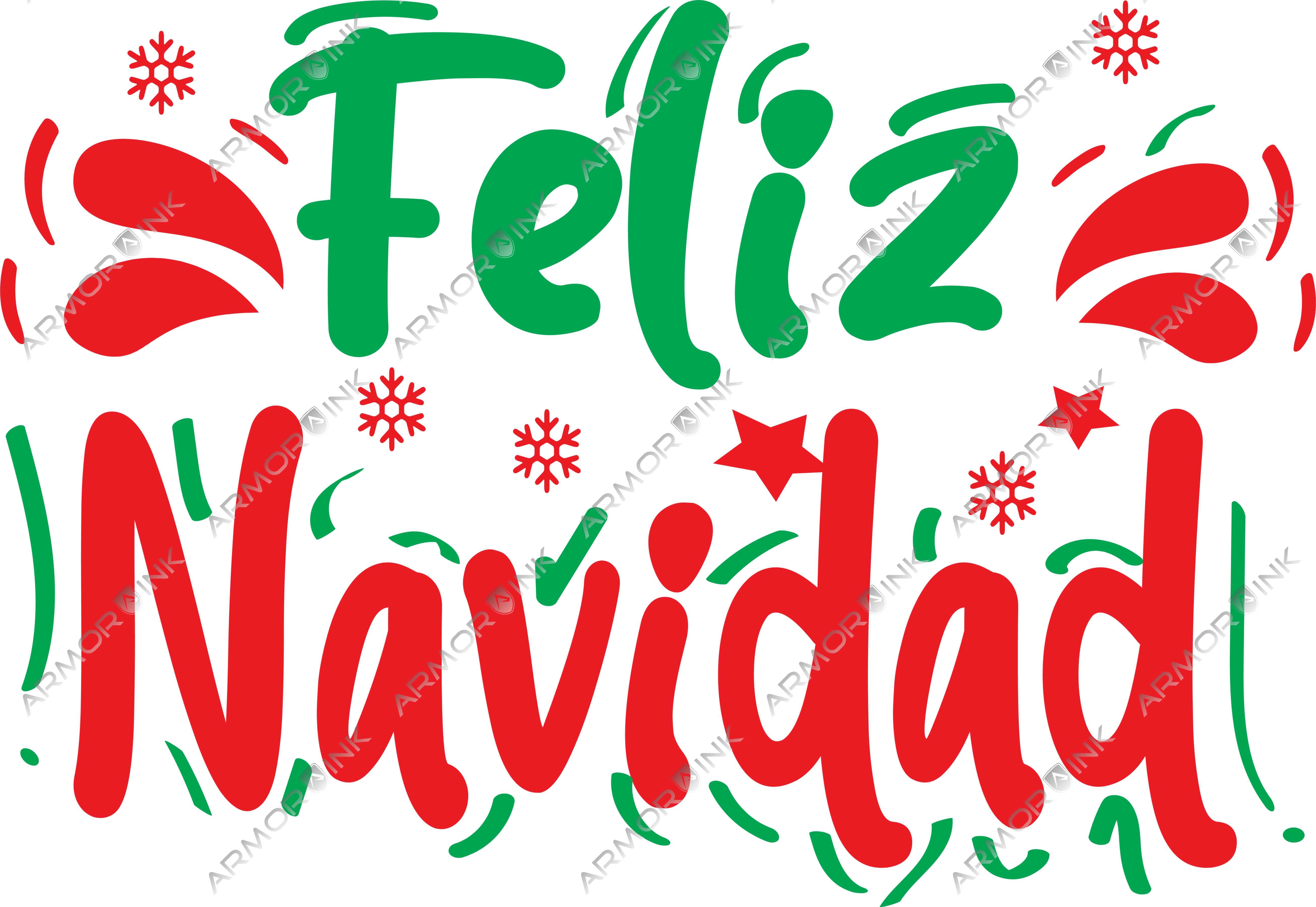 Feliz Navidad DTF Transfer