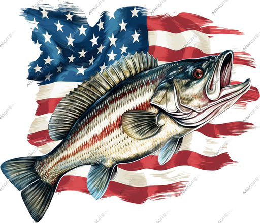 Fishing Flag DTF Transfer
