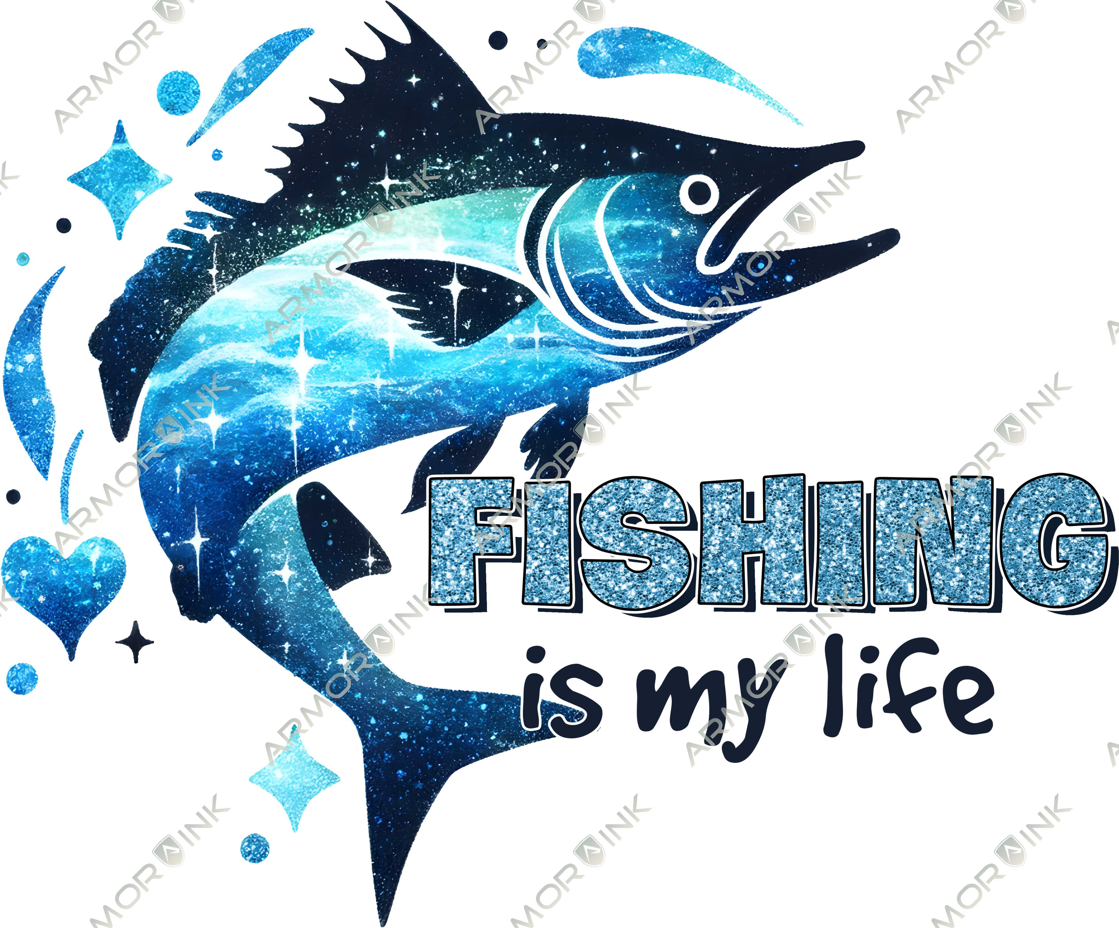 Fishing Is My Life DTF Transfer