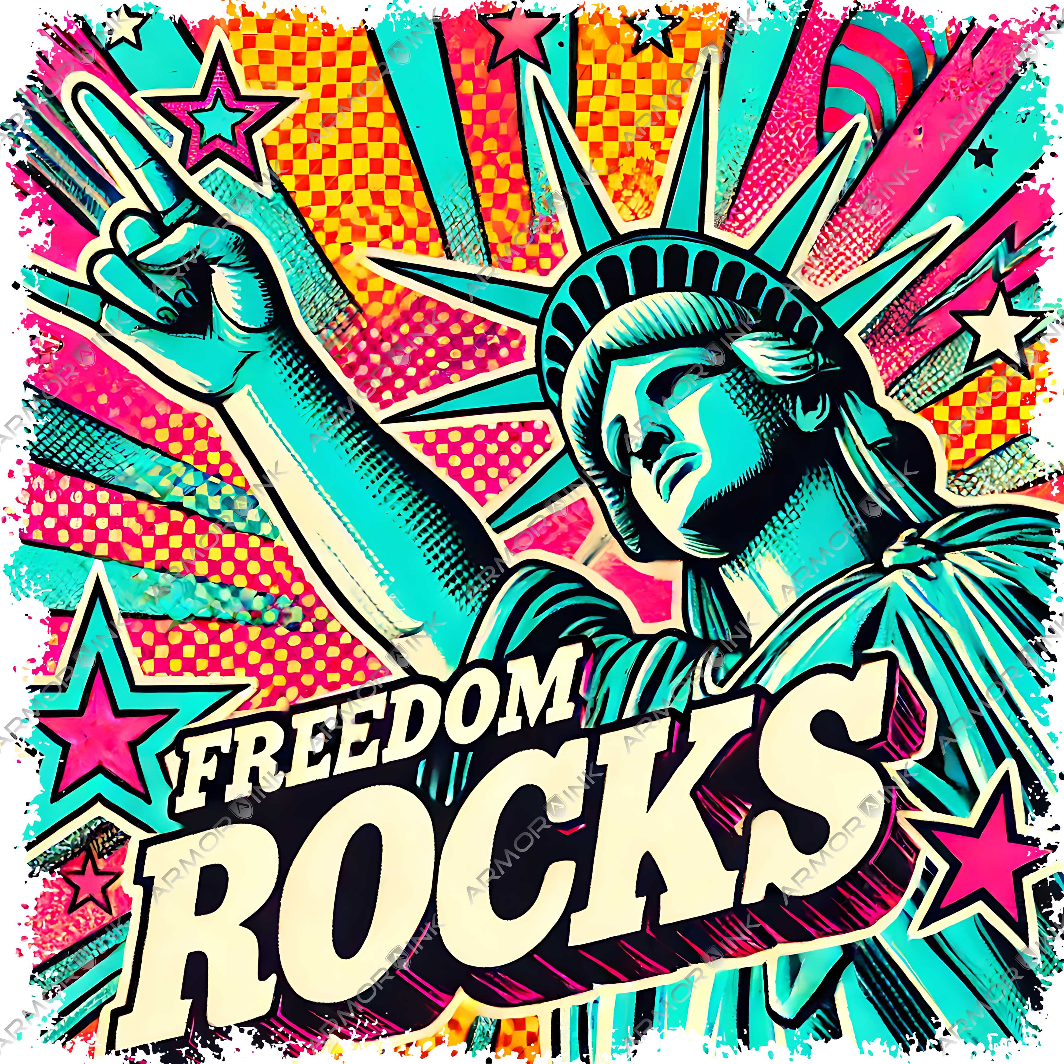 Freedom Rocks DTF Transfer