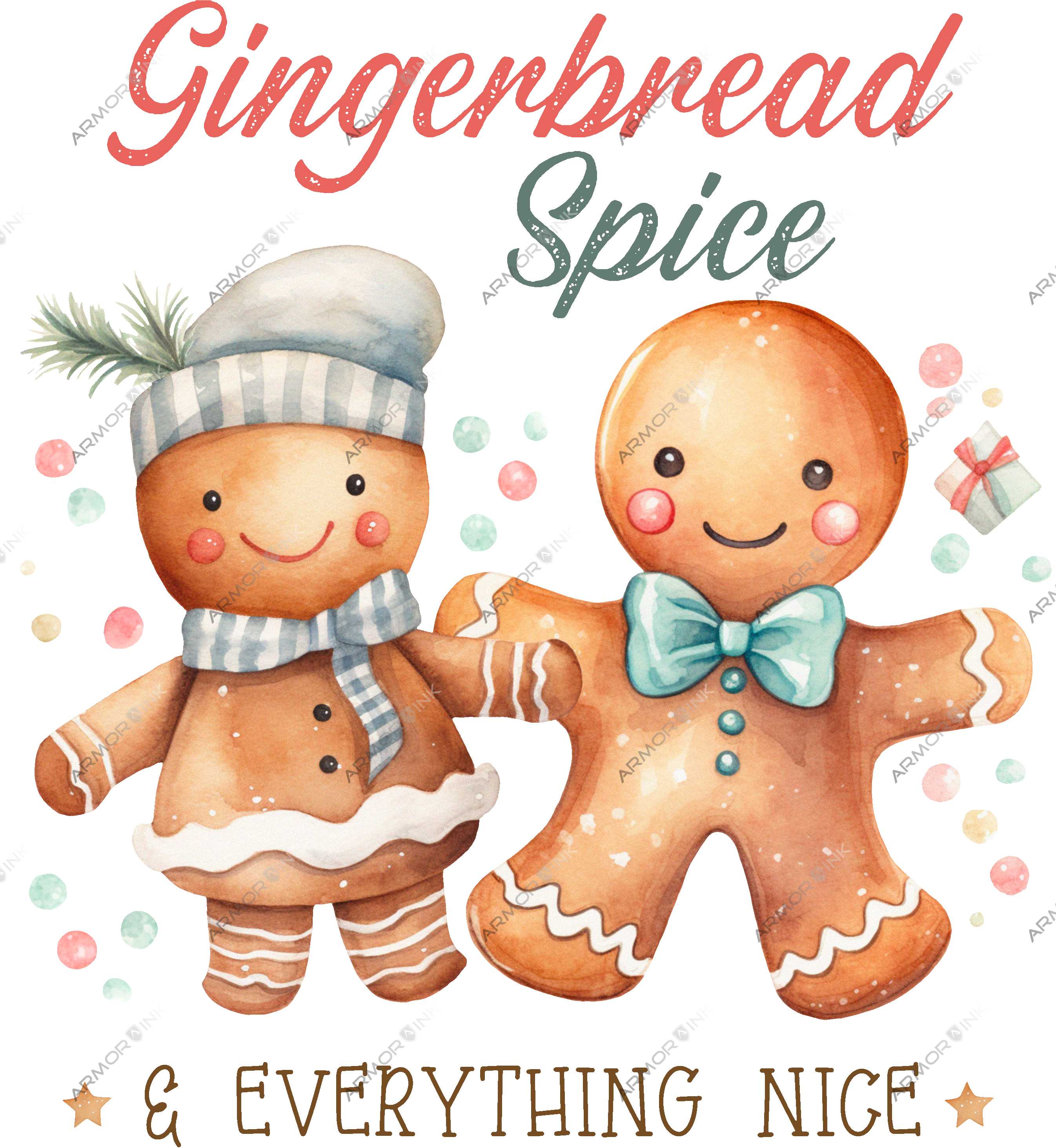 Gingerbread Spice & Everything Nice DTF Transfer