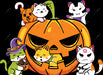 Halloween Pumpkin Kittens DTF Transfer