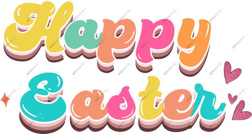 Happy Easter DTF Transfer
