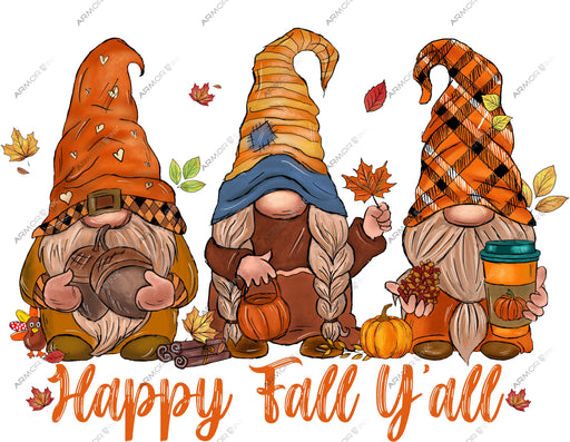 Happy Fall Yall Gnome DTF Transfer